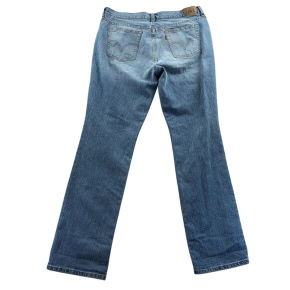 Levis Womens 505 Jeans Size 14L Light Blue Denim Straight Leg Classic - Picture 2 of 14